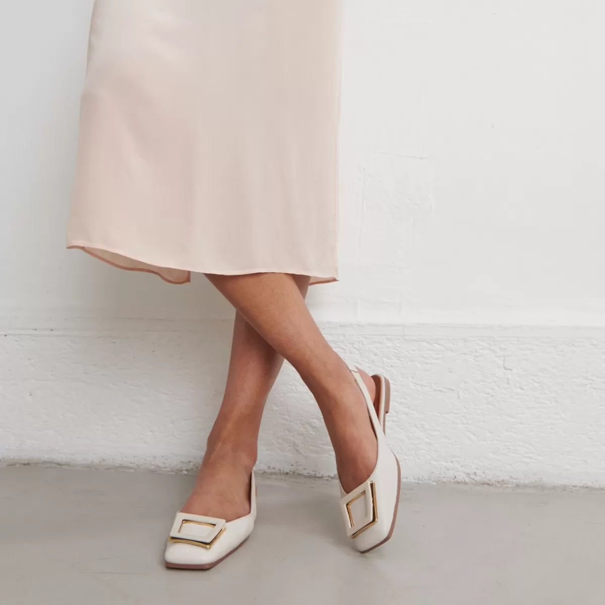 Ballerinas With Open Heels^jonak Shop