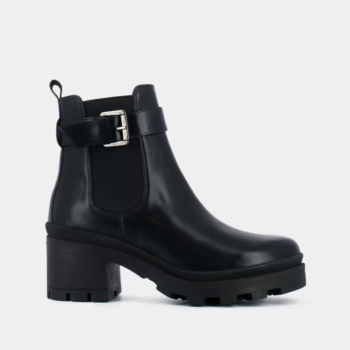 Boot With Buckle And Toothed Sole^Jonak Shop