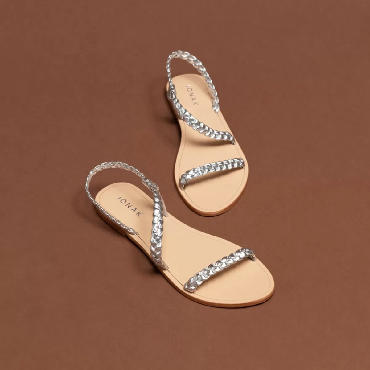 Braided Strappy Sandals^Jonak Outlet