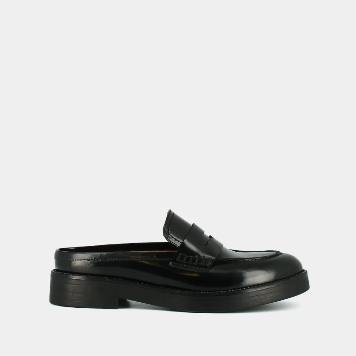 Flat Heel Loafers With Round Toe^jonak Online