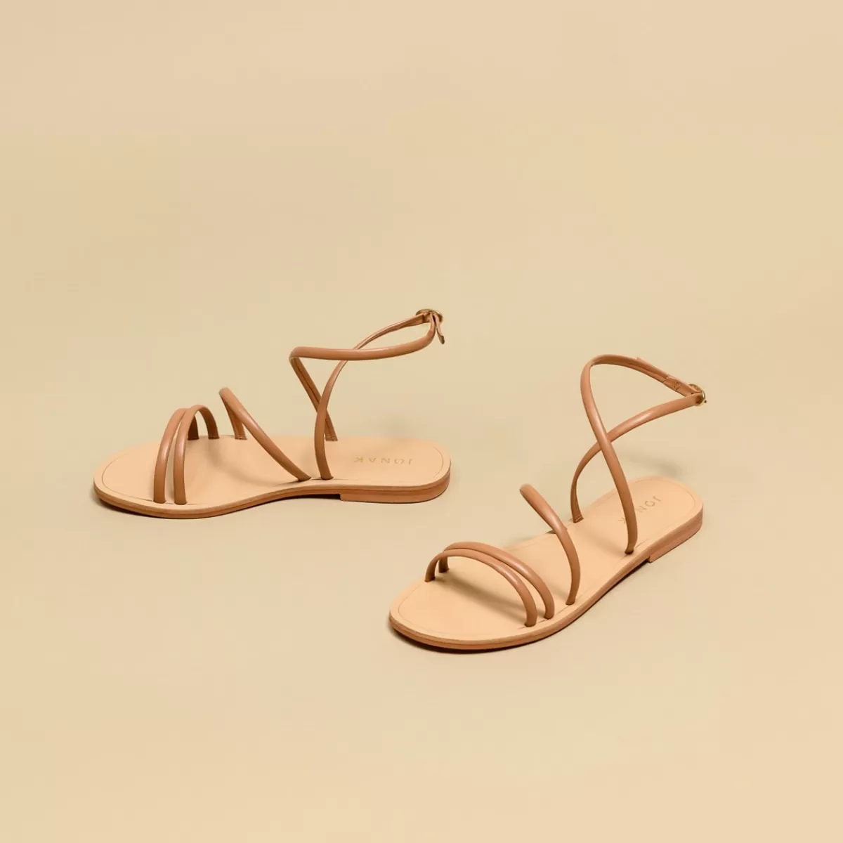 Flat Sandals With Straps^jonak Flash Sale