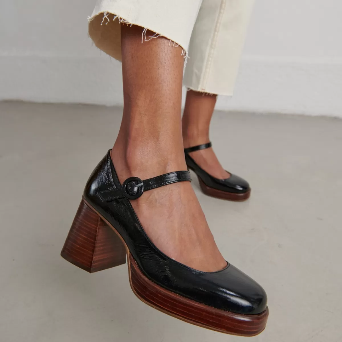 Heeled Mary Janes With Platform^Jonak Flash Sale