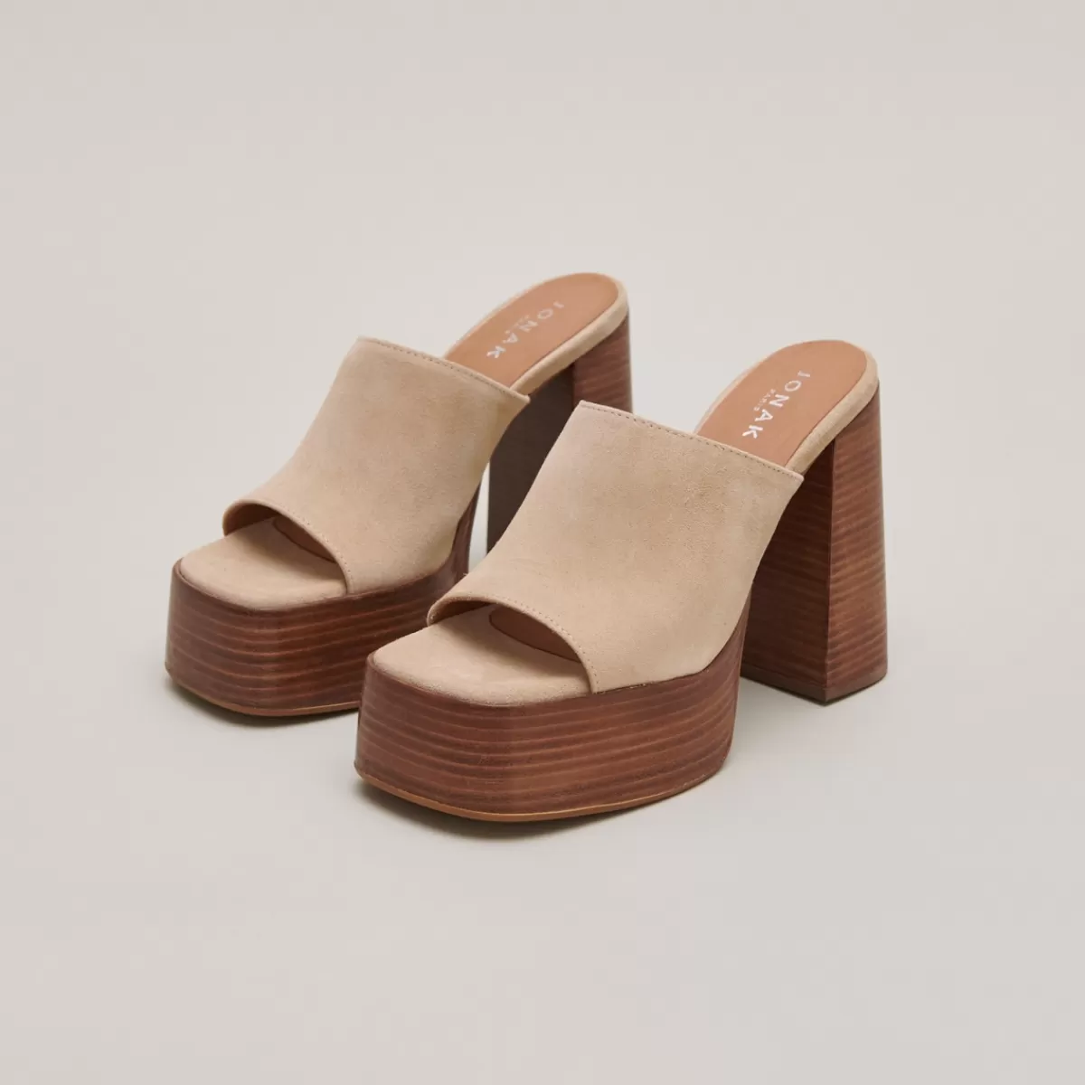 Mules With Heels And Open Toes^Jonak Shop