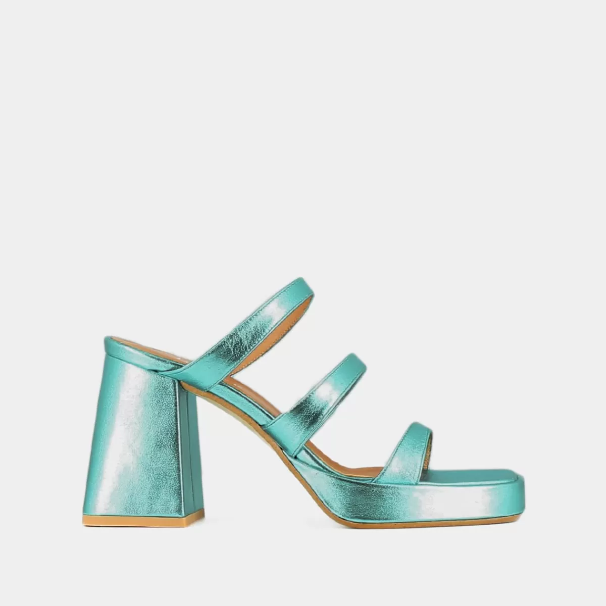 Mules With Straps And Square Toes^Jonak Fashion