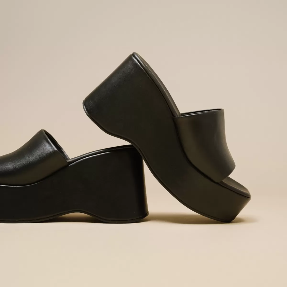 Open Toe Platform Mules^Jonak Store