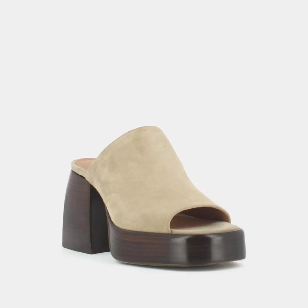 Open-Toe Mules With Thick Heels^Jonak Sale