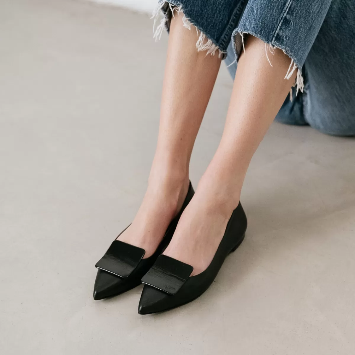 Pointed-Toe Ballerinas^jonak Cheap