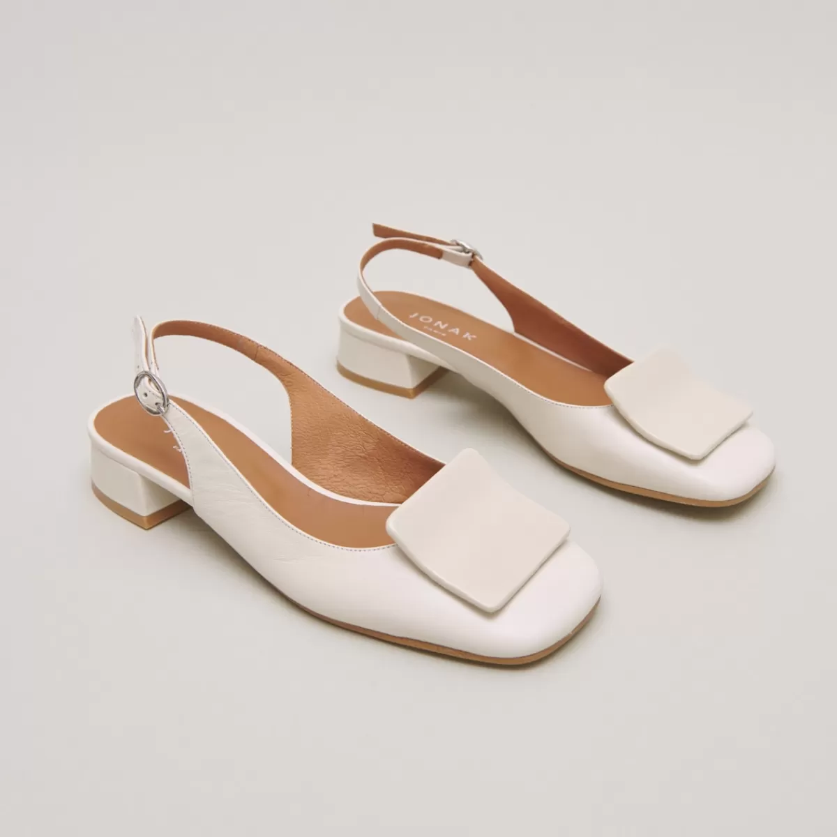 Square-Toe Slingback Ballerinas^jonak Online