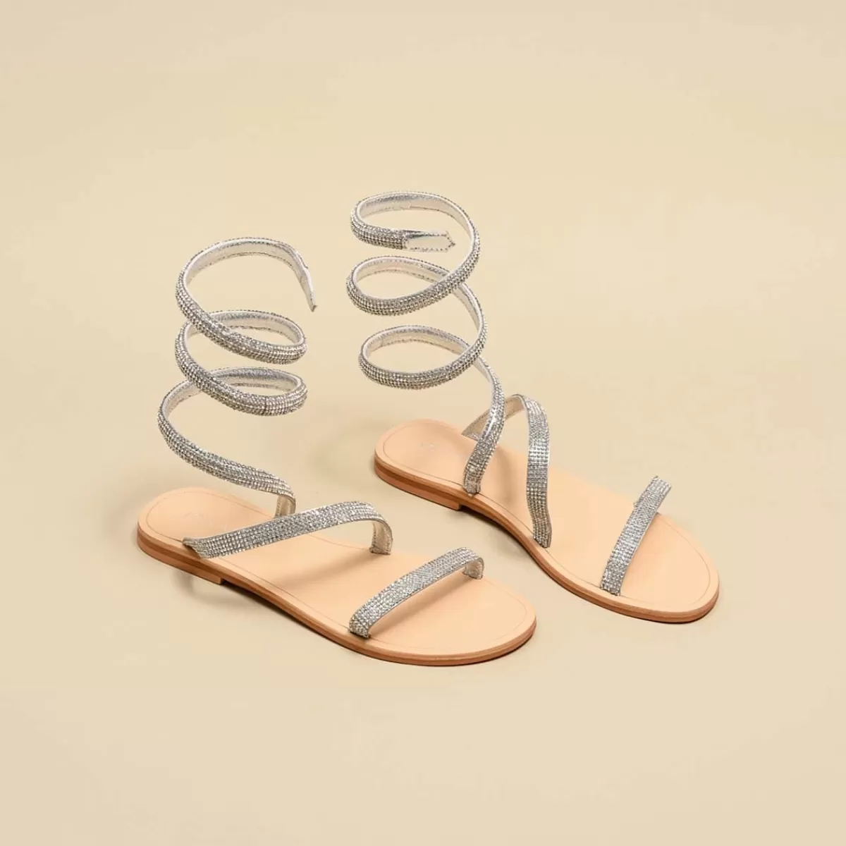 Twisted Strap Sandals^jonak Store